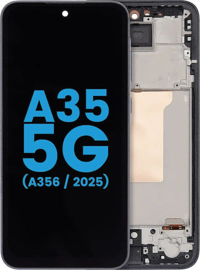 LCD Ersatzbildschirm mit Rahmen Samsung Galaxy A35 5G A356 2025 Aftermarket Incell Marine