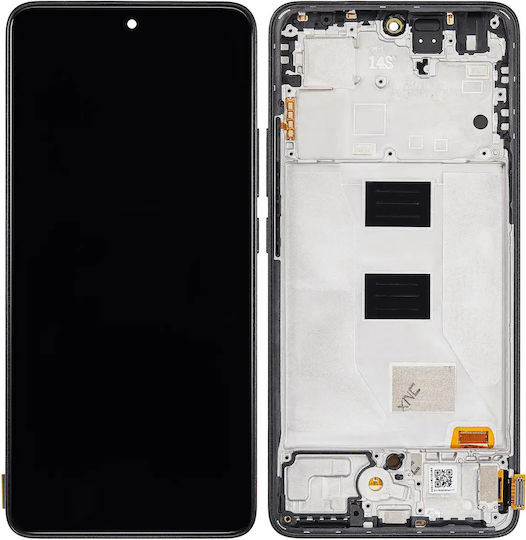 Oled Assembly Frame Xiaomi Redmi Note 14 5g Aftermarket Plus Midnight Black