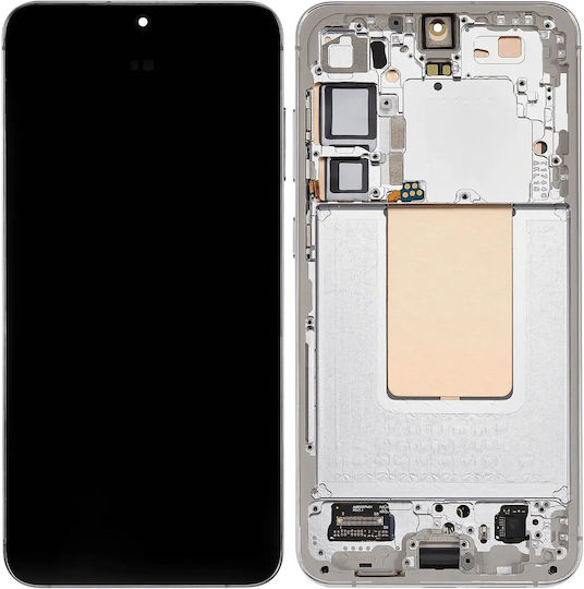 Oled Assembly Frame Samsung Galaxy S24 Plus 5g Us & International Version Service Pack Marble Grey