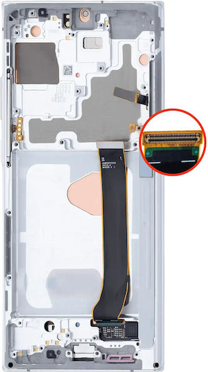 Oled Assembly Rahmen Samsung Galaxy Note 20 Ultra 5G Nachbau Plus 120hz Mystic Weiß