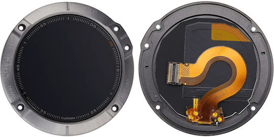 LCD дисплей с рамка за Garmin Fenix 6X 6X Pro 2019 Premium Черен