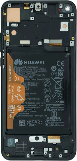 Lcd Assembly Frame Honor View 20 2018 Service Pack Midnight Black
