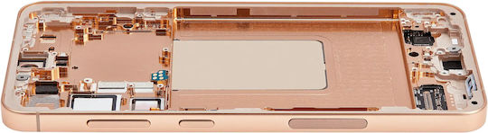 OLED Ersatzbildschirmrahmen Samsung Galaxy S24 Plus 5G US & Internationale Version Service Pack Sandstein-Orange