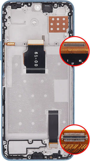 Lcd Assembly Frame Honor X8a X50i 90 Lite Aftermarket Plus Cyan Lake