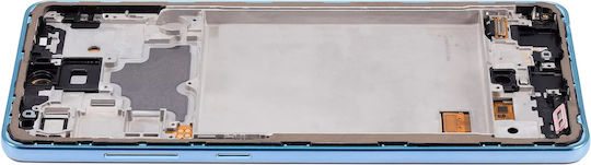 Oled Assembly Frame Samsung Galaxy A72 A725 2021 Aftermarket Plus Awesome Blue