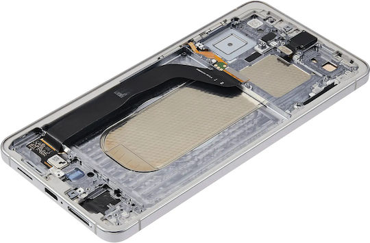 Oled Assembly Frame Samsung Galaxy S25 Edge Us & International Version Aftermarket Plus Titanium Silver