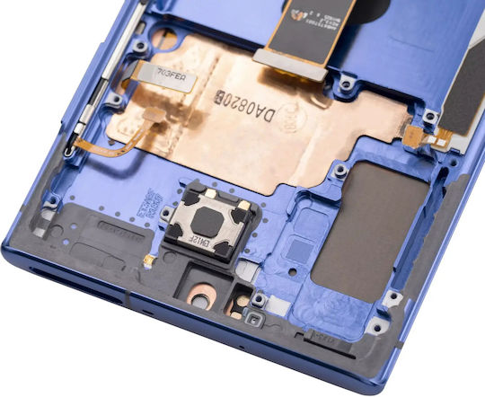 OLED Асембли Рамка Samsung Galaxy Note 10 Plus 5G Service Pack Aura Blue