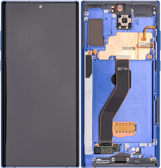 OLED Асембли Рамка Samsung Galaxy Note 10 Plus 5G Service Pack Aura Blue