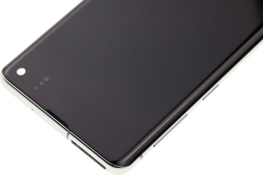 OLED Ersatzbildschirm mit Rahmen Samsung Galaxy S10 Service Pack Prisma Grün