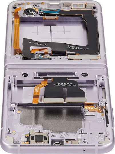 Inner OLED Assembly Rahmen Kompatibel Samsung Galaxy Z Flip 3 5G Us & International Aftermarket Plus Lavendel