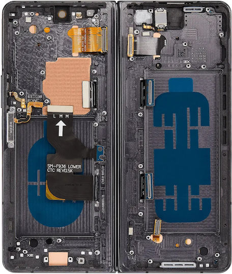 Inner Oled Assembly Frame Samsung Galaxy Z Fold 4 5g Us & International Blemish Grade D Phantom Black