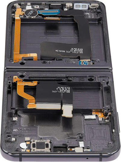Inner Oled Assembly Frame Compatible Samsung Galaxy Z Flip 4 5g F721 Us & International Version Aftermarket Plus Graphite