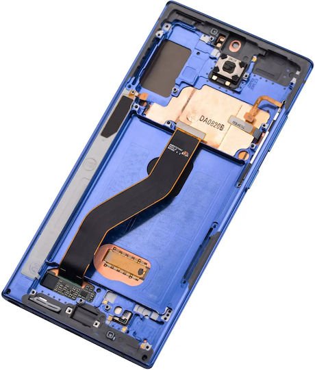 OLED Асембли Рамка Samsung Galaxy Note 10 Plus 5G Service Pack Aura Blue