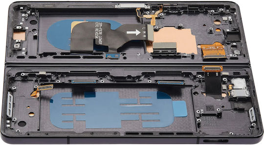 Inner Oled Assembly Frame Samsung Galaxy Z Fold 4 5g Us & International Blemish Grade D Phantom Black