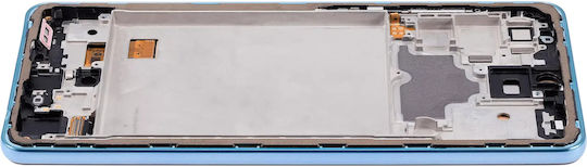 Oled Assembly Frame Samsung Galaxy A72 A725 2021 Aftermarket Plus Awesome Blue
