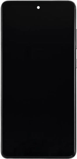 Oled Asamblare cu ramă Samsung Galaxy A72 A725 2021 Aftermarket Plus Awesome Negru