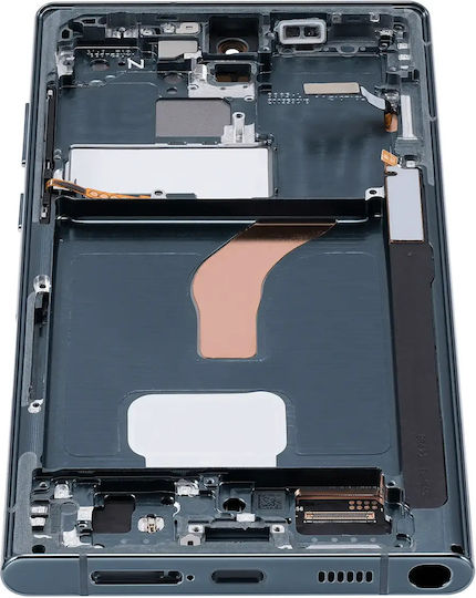 Oled Ersatzbildschirmrahmen Samsung Galaxy S22 Ultra 5G US & Internationale Version Nachmarkt Pro 120Hz Grüne