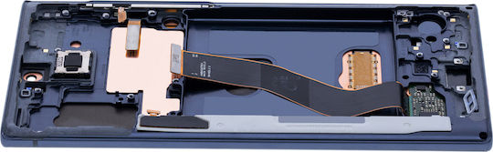 Oled Assembly Frame Samsung Galaxy Note 10 Service Pack Aura Glow Silver