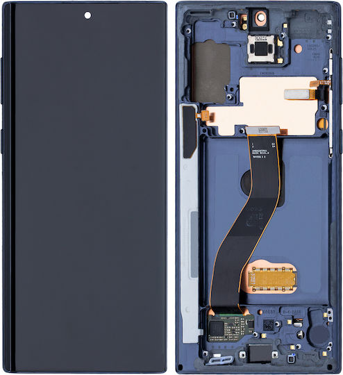 Oled Assembly Frame Samsung Galaxy Note 10 Service Pack Aura Glow Silver