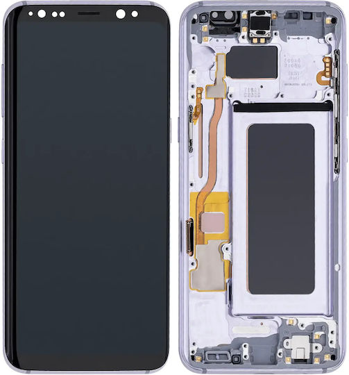 OLED модул с рамка за Samsung Galaxy S8 aftermarket Plus орхидейно сив