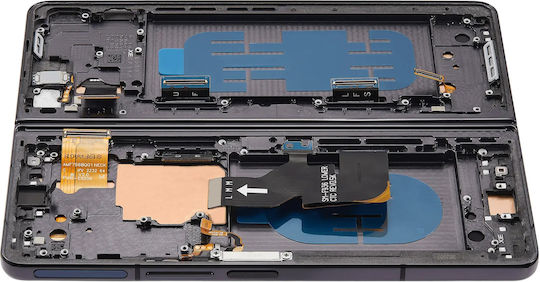 Inner Oled Assembly Frame Samsung Galaxy Z Fold 4 5g Us & International Service Pack Phantom Black