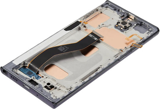 Lcd Asamblare cu ramă fără senzor de amprentă Samsung Galaxy Note 10 Plus aftermarket Plus Incell Aura Negru