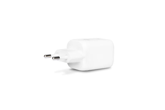 Dicota Зарядно Устройство Без Кабел GaN с 2 USB-C Порта 100 W Power Delivery Бяло (D32186)