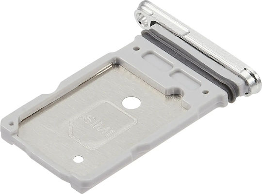Dual SIM Kartenhalter Samsung Galaxy S25 Ultra Titanium Weiß Silber
