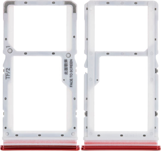 Sim Card Tray Xiaomi Redmi Note 8 Pro Red