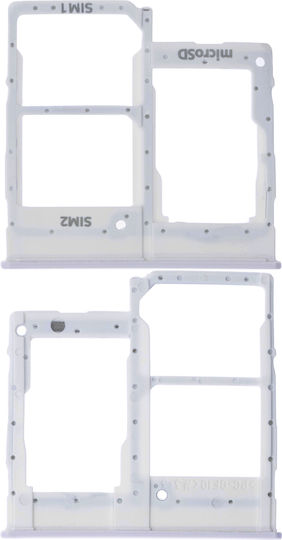 Dual Sim Card Tray Samsung Galaxy A20e A202 2019 White