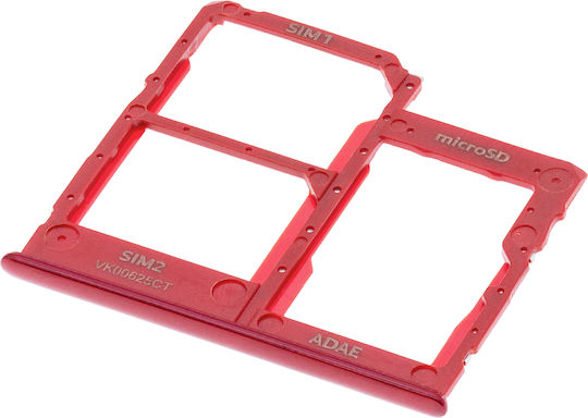 Dual SIM-Kartenhalter Samsung Galaxy A41 A415 2020 Prism Crush Rot