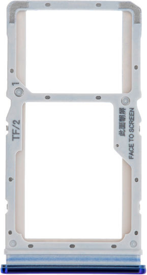Sim Card Tray Xiaomi Redmi Note 8 Pro Blue