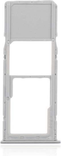 Einzelne SIM-Kartenhalter Samsung Galaxy A20 A205 2019 A30 A305 2019 A50 A505 2019 Silber