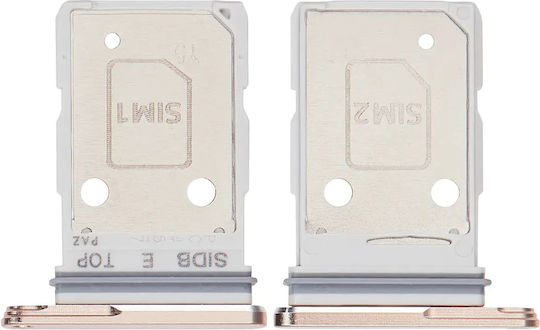 Dual SIM Kartenhalter Samsung Galaxy S26 S942 Rosa Gold