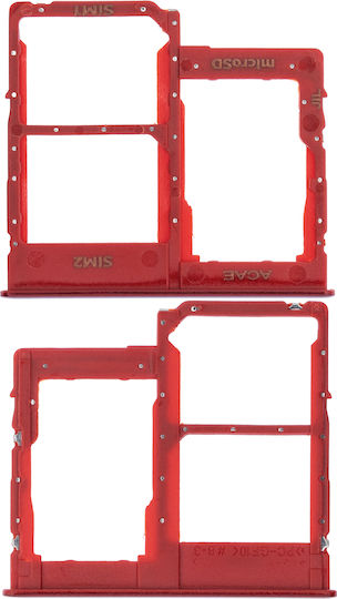Dual Sim Card Tray Samsung Galaxy A40 A405 2019 Red