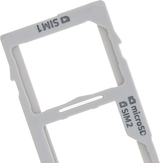 Dual SIM-Kartenhalter Samsung Galaxy S10 S10 Plus S10e Prism Weiß