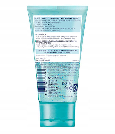 Nivea Clean Deeper Cremă Pentru Scrub Față 150ml