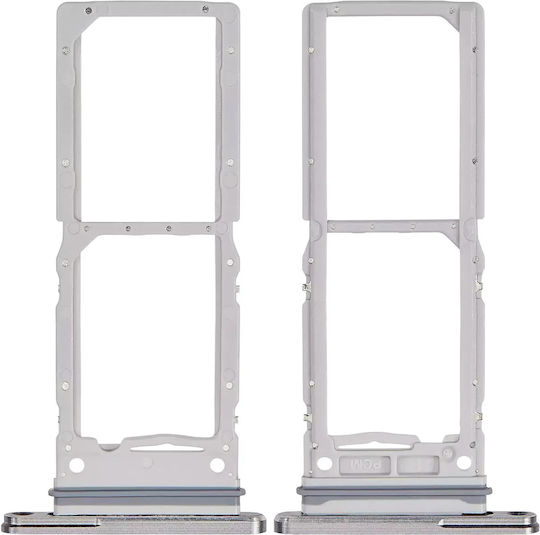 Dual SIM Kartenhalter Samsung Galaxy Z Fold 6 F956 Premium Silber Shadow