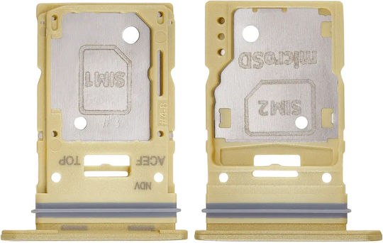 Dual Sim Kartenhalter Samsung Galaxy A35 A356 2024 Premium Zitronengelb