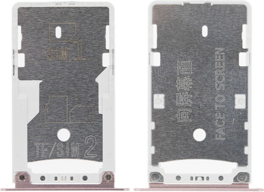 Sim Card Tray Xiaomi Redmi Note 4x Sakura Powder