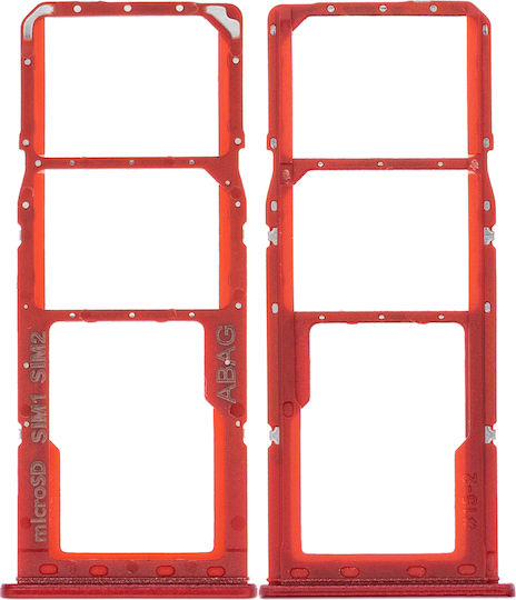 Dual Sim Card Tray Samsung Galaxy A21s A217 2020 Red