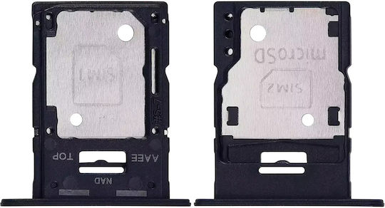 Dual SIM Kartenhalter Samsung Galaxy A15 A155 2023 Mutiges Schwarz