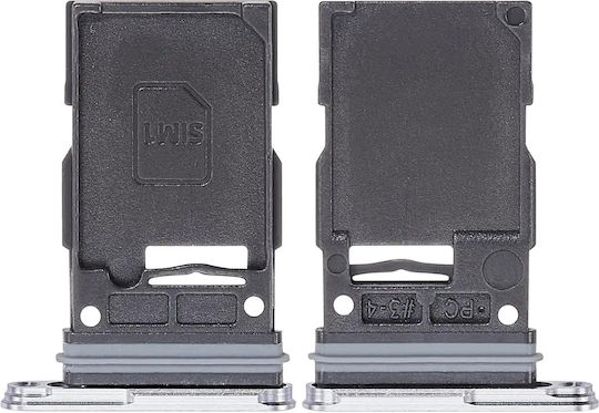 Einzelner SIM-Kartenhalter Samsung Galaxy S25 / S25 Plus Premium Weiß