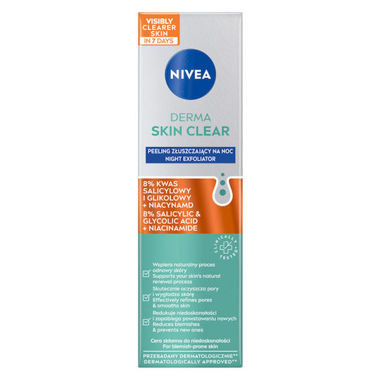Nivea Derma Skin Clear Cremă pentru Scrub Față 40ml