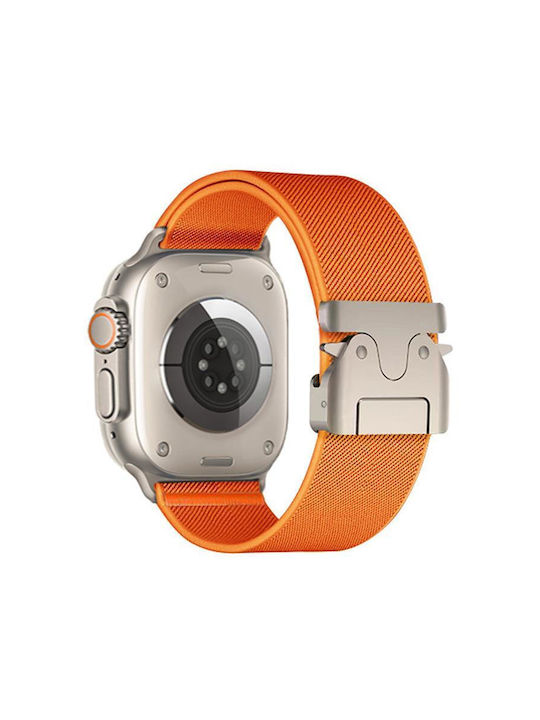 Apple Watch 42 44 45 46 49mm Xdfind Tragbare Bänder Elastisches Nylon Orange Apple Watch 42 44 45 46 49mm Xdfind Tragbare Bänder Elastisches Nylon Orange