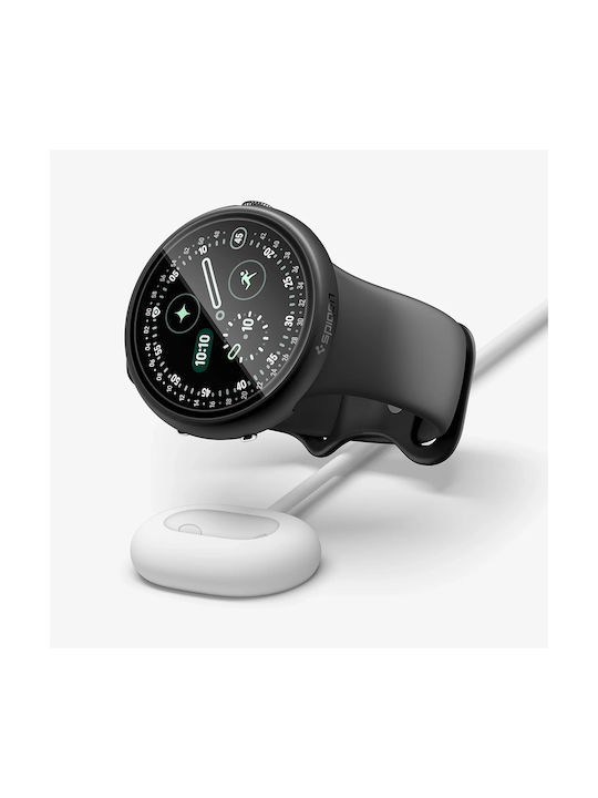Spigen Dünn Passform 360 Acs11746 Google Pixel Watch 4 45 mm Watch 5 45 mm Schwarzes