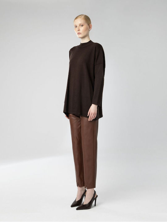 Moutaki Women's Long Sleeve Sweater Brown
