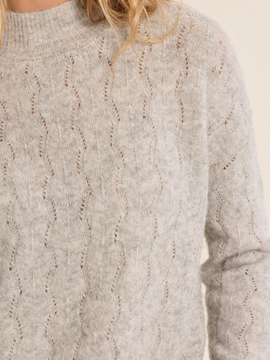 Damen Pullover Silber