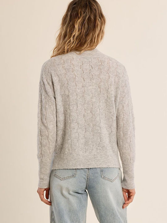 Damen Pullover Silber
