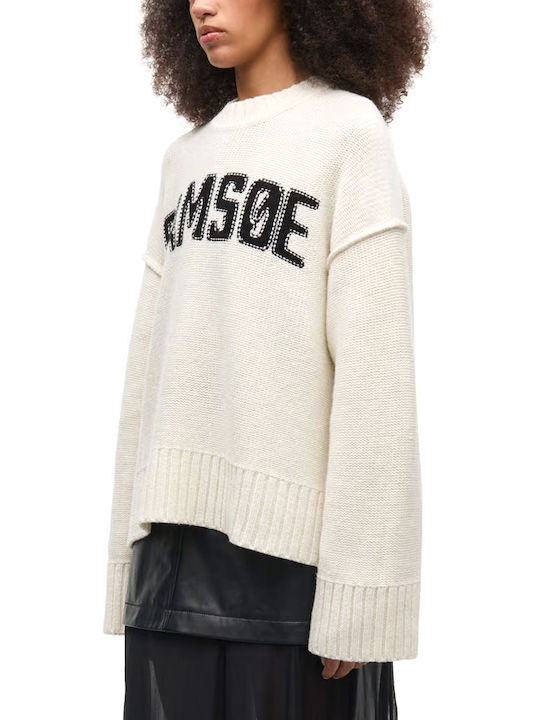 Women's Woolen Sweater Ecru-Black
